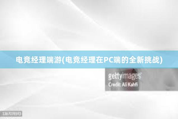 电竞经理端游(电竞经理在PC端的全新挑战)