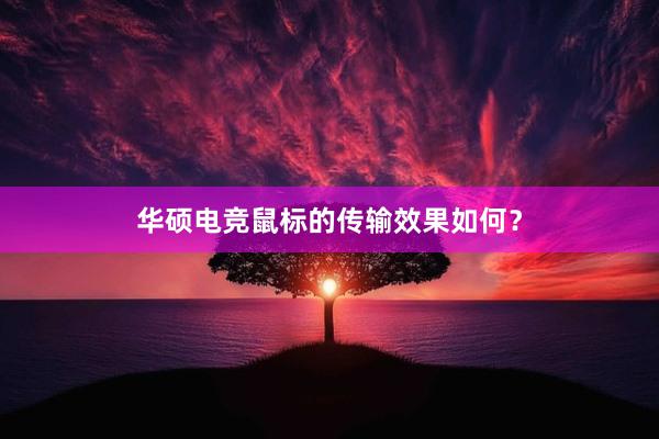 华硕电竞鼠标的传输效果如何？